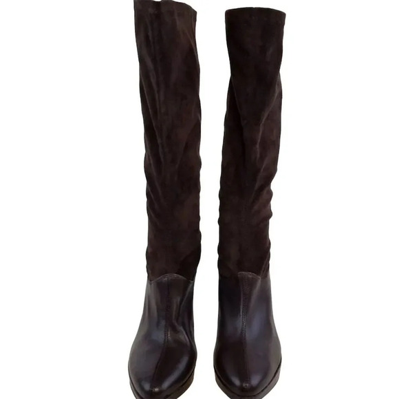 - Giani Bini Women's Brown knee high Suede leg  Boots Size 8.5 Pointed Toe - Picture 3 of 14
